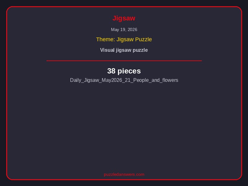 Netflix Puzzled Jigsaw Solution May 19 2026