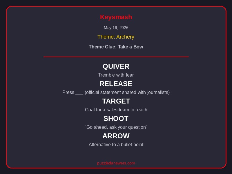 Netflix Puzzled Keysmash Solution May 19 2026
