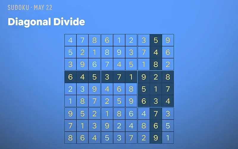 Netflix Puzzled Sudoku Solution for May 22, 2026