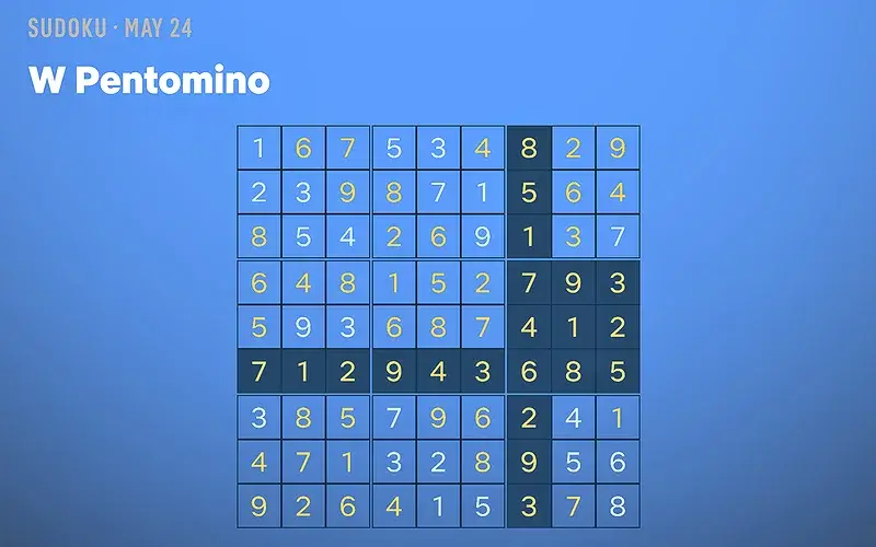 Netflix Puzzled Sudoku Solution for May 24, 2026