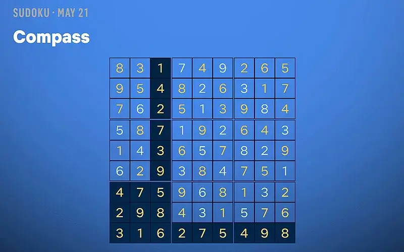 Netflix Puzzled Sudoku Answer for May 21, 2026