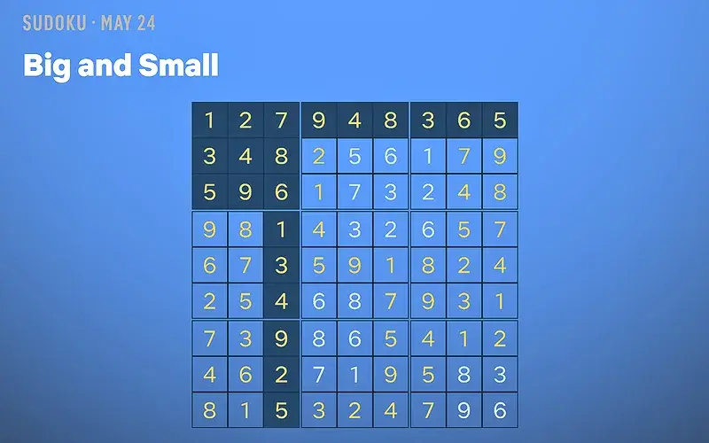 Netflix Puzzled Sudoku Solution for May 24, 2026