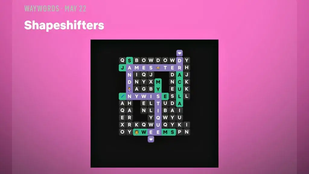 Netflix Puzzled Waywords Solution for May 22, 2026