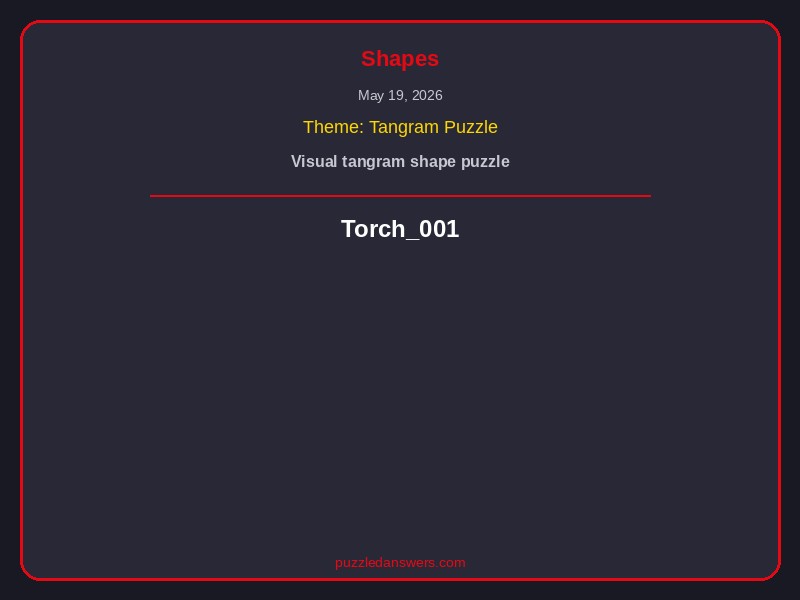 Netflix Puzzled Shapes Solution May 19 2026
