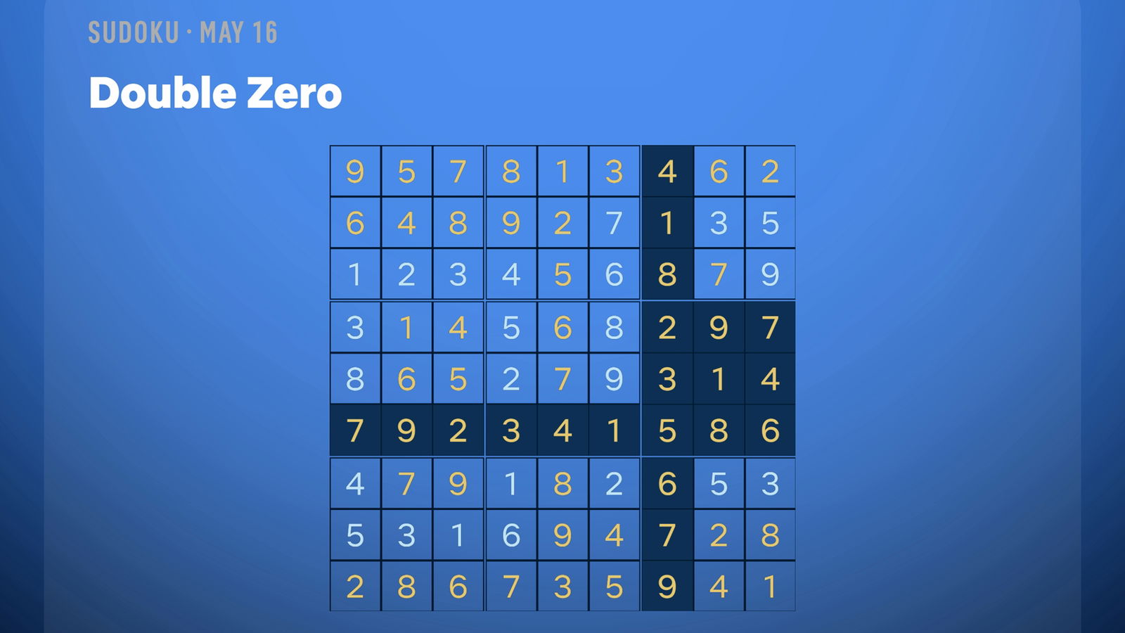 Netflix Puzzled Sudoku Solution May 16 2026